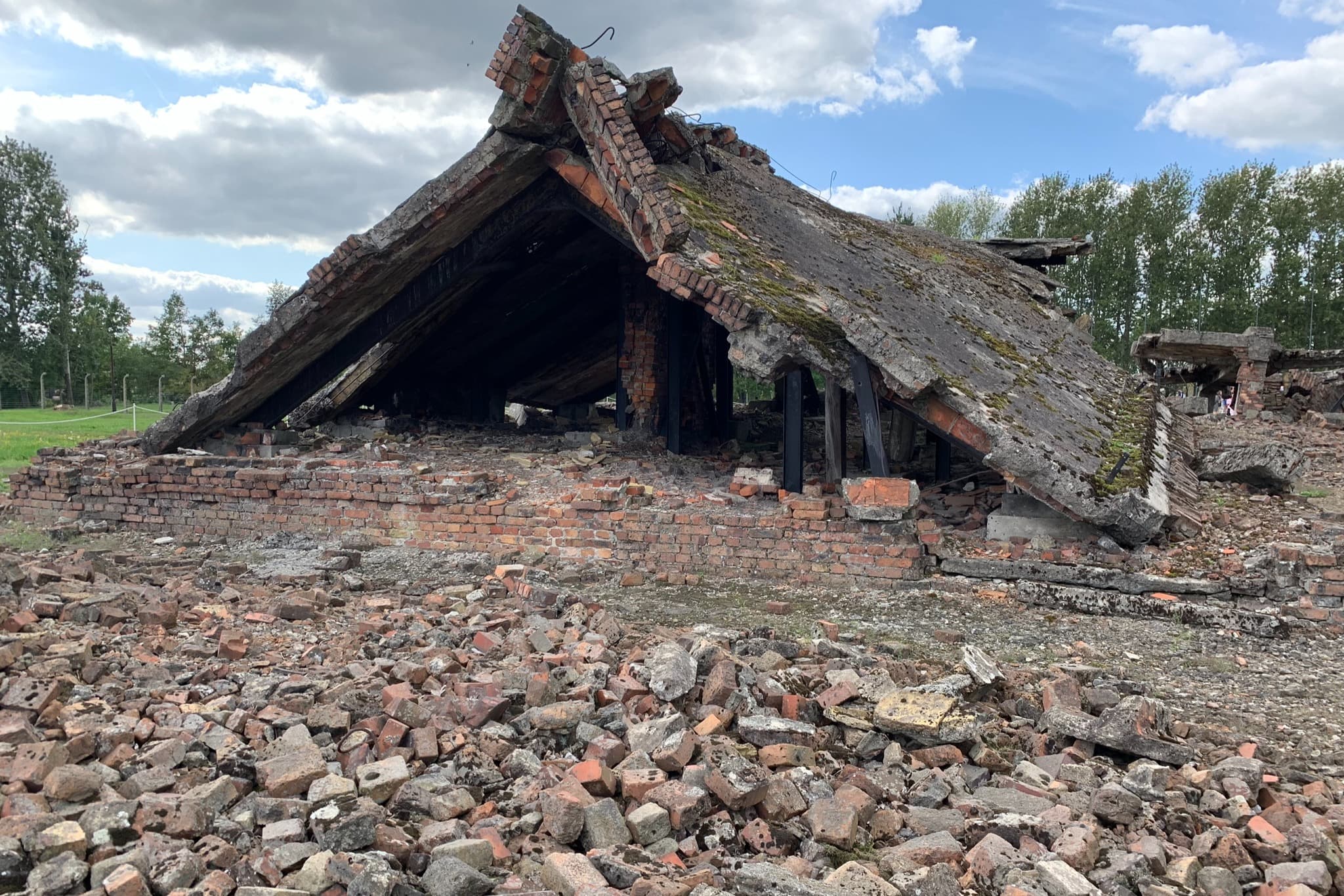 Remains of the concentration camp
